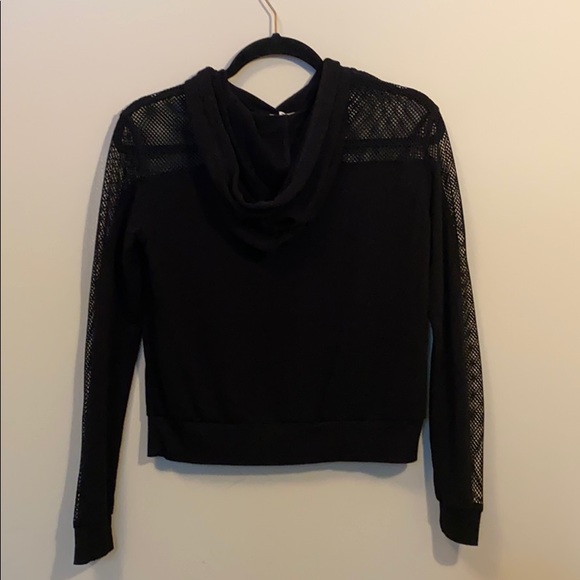 Black hoodie, half mesh arms - Picture 3 of 4